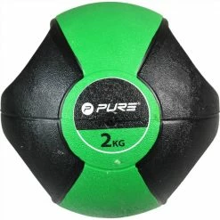 Pure2Improve Medicine Ball with Handles 2 kg Green -Sports Shop Pure2Improve Medicine Ball with Handles 2 kg Green 490125 3