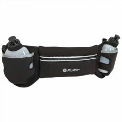 Pure2Improve Running Belt with 2 Bottles Black and Grey 7 Pure2Improve Running Belt with 2 Bottles Black and Grey -Sports Shop Pure2Improve Running Belt with 2 Bottles Black and Grey 490193 2