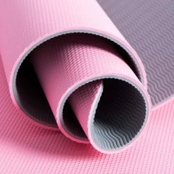 Pure2Improve Yoga Mat 173x58x0.6 cm Pink and Grey -Sports Shop Pure2Improve Yoga Mat 173x58x0 6 cm Pink and Grey 433019 2