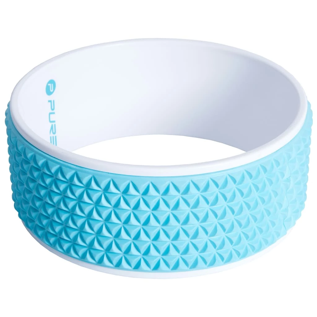 Pure2Improve Yoga Wheel 34 cm Blue and White 6 Pure2Improve Yoga Wheel 34 cm Blue and White - Image 4