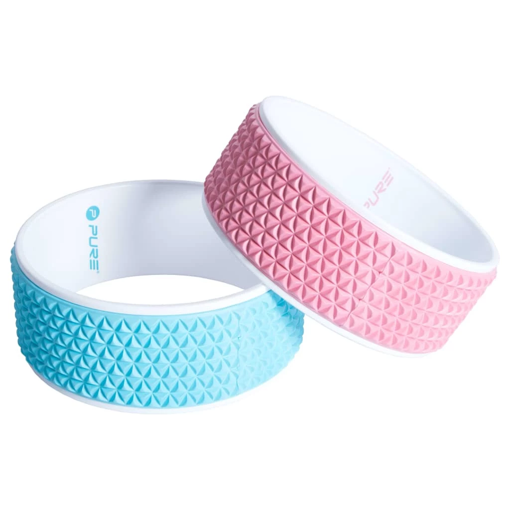 Pure2Improve Yoga Wheel 34 cm Pink and White 5 Pure2Improve Yoga Wheel 34 cm Pink and White - Image 3