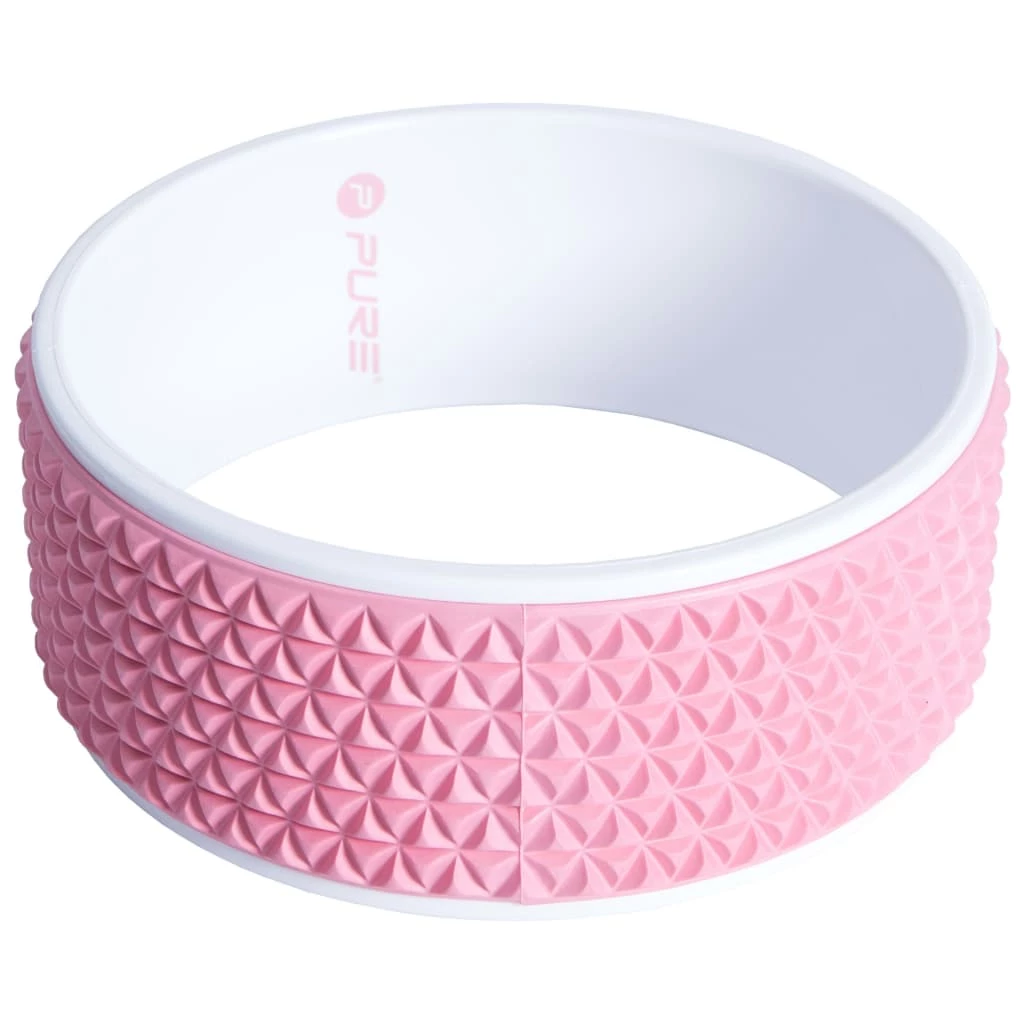 Pure2Improve Yoga Wheel 34 cm Pink and White 6 Pure2Improve Yoga Wheel 34 cm Pink and White - Image 4