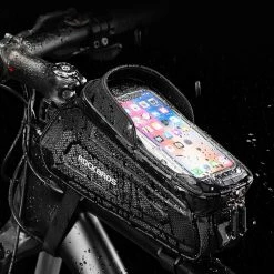 ROCKBROS Bicycle Bag Waterproof Touch Screen Cycling Bag Top Front Tube Frame MTB Road Bike Bag 6.5'' Phone Case -Sports Shop ROCKBROS Bicycle Bag Waterproof Touch Screen Cycling Bag 517348 5