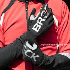 ROCKBROS Cycling Gloves Shockproof Wear Resistant Full Finger Windproof Gloves Breathable Lengthen Warm MTB Glove - XL -Sports Shop ROCKBROS Cycling Gloves Shockproof Wear Resistant XL 518168 4