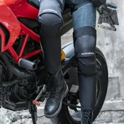 ROCKBROS Winter Motorcycle Knee Pad Anti-collision Motor Biker Kneepad Windproof Thermal Moto Cross Riding Protection -Sports Shop ROCKBROS Winter Motorcycle Knee Pads Anti collision Motor Biker 518169 3