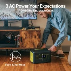 ROCKPALS Freeman 600W Portable Power Station, 614.4Wh Solar Generator, 156W Fast Charging, Pure Sine Wave, MPPT Solar Controller -Sports Shop ROCKPALS Freeman 600W Portable Power Station US Plug 514038 4