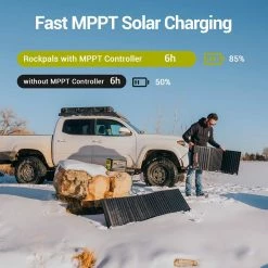 ROCKPALS Freeman 600W Portable Power Station, 614.4Wh Solar Generator, 156W Fast Charging, Pure Sine Wave, MPPT Solar Controller -Sports Shop ROCKPALS Freeman 600W Portable Power Station US Plug 514038 5