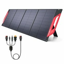 ROCKPALS RP083 120W Portable Foldable Solar Panel, 23.5% High Efficiency, IP65 Waterproof, Support Parallel