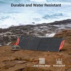 ROCKPALS RP083 120W Portable Foldable Solar Panel, 23.5% High Efficiency, IP65 Waterproof, Support Parallel -Sports Shop ROCKPALS RP083 120W Portable Solar Panel 518384 5