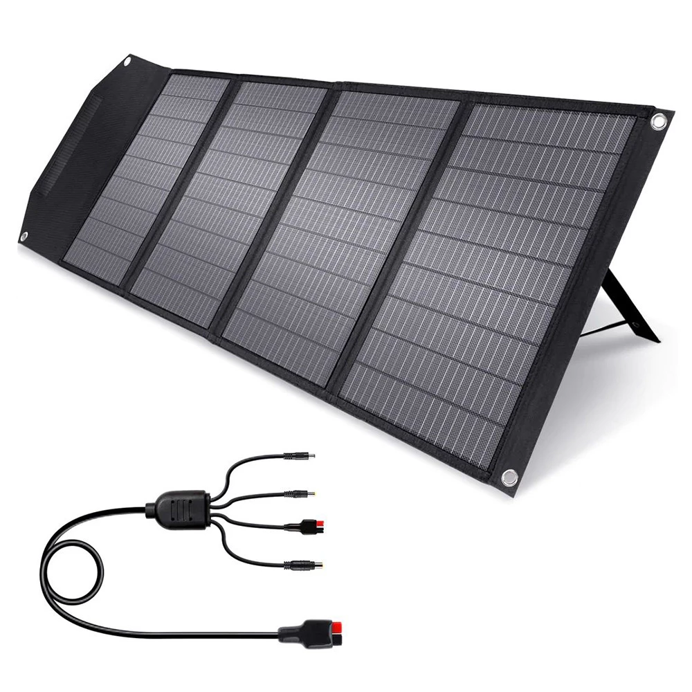 ROCKPALS RP100 100W Portable Foldable Solar Panel with Kickstand, 23.5% Conversion Efficiency, IP65 Waterproof, Support Parallel 3 ROCKPALS RP100 100W Portable Foldable Solar Panel with Kickstand, 23.5% Conversion Efficiency, IP65 Waterproof, Support Parallel