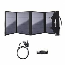 ROCKPALS SP002 60W Foldable Solar Panel, 21.5%-23.5% High Efficiency, Waterproof, Support Parallel