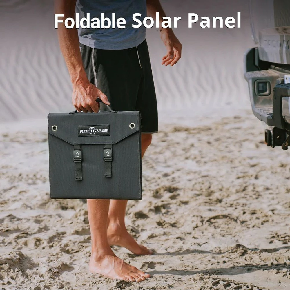 ROCKPALS SP002 60W Foldable Solar Panel, 21.5%-23.5% High Efficiency, Waterproof, Support Parallel 8 ROCKPALS SP002 60W Foldable Solar Panel, 21.5%-23.5% High Efficiency, Waterproof, Support Parallel - Image 6