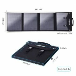 ROCKPALS SP003 100W Foldable Solar Panel for Solar Generator and USB Devices, 21.5%-23.5% Conversion Efficiency, Support Parallel, QC 3.0 Fast Charging, Compatible with Jackery/EF/Bluetti/Anker/Goal Zero Power Station, Portable Solar Panel Charger -Sports Shop ROCKPALS SP003 100W Foldable Solar Panel 514040 3