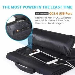 ROCKPALS SP003 100W Foldable Solar Panel for Solar Generator and USB Devices, 21.5%-23.5% Conversion Efficiency, Support Parallel, QC 3.0 Fast Charging, Compatible with Jackery/EF/Bluetti/Anker/Goal Zero Power Station, Portable Solar Panel Charger -Sports Shop ROCKPALS SP003 100W Foldable Solar Panel 514040 4