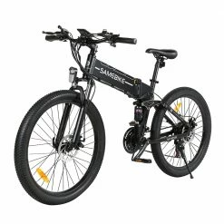 SAMEBIKE LO26-II Foldable Mountain Electric Bike 750W Motor 48V 10Ah Battery 60-80 km Range 35km/h Max Speed - Black -Sports Shop SAMEBIKE LO26 II Foldable Mountain Electric Bike Black 516984 3