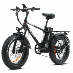 SAMEBIKE XWC05 Electric Mountain Bike 20*4.0 Inch Fat Tire 750W Brushless Geared Motor 35Km/h Max Speed 48V 13Ah Battery 80KM Range Shimano 7-Speed Double Disc Brake - Silver -Sports Shop SAMEBIKE XWC05 Electric Mountain Bike 20 Tire Silver 514573 2