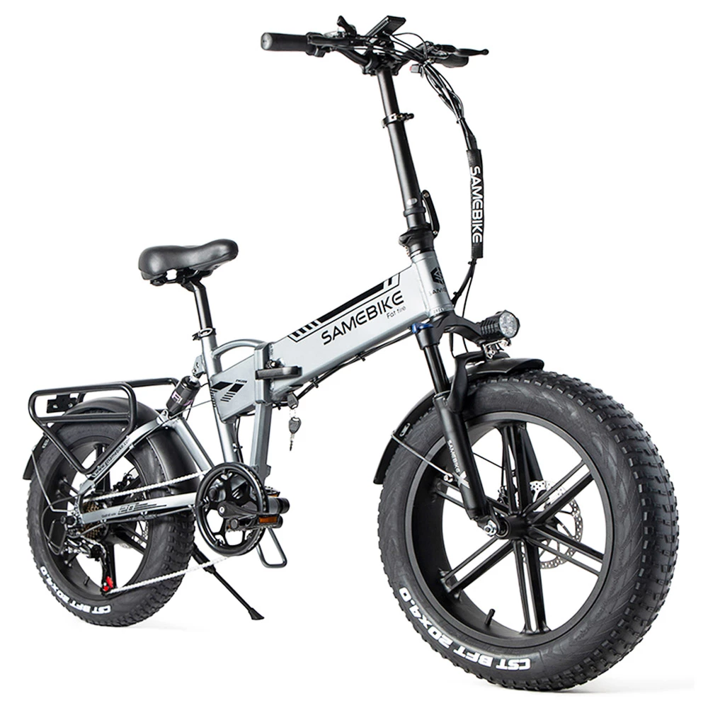 SAMEBIKE XWLX09 20 Inches Fat Tire eBike 500W All Terrain eBike 25-35km/h Max Speed 80-90km Max Mileage - Silver 3 SAMEBIKE XWLX09 20 Inches Fat Tire eBike 500W All Terrain eBike 25-35km/h Max Speed 80-90km Max Mileage - Silver