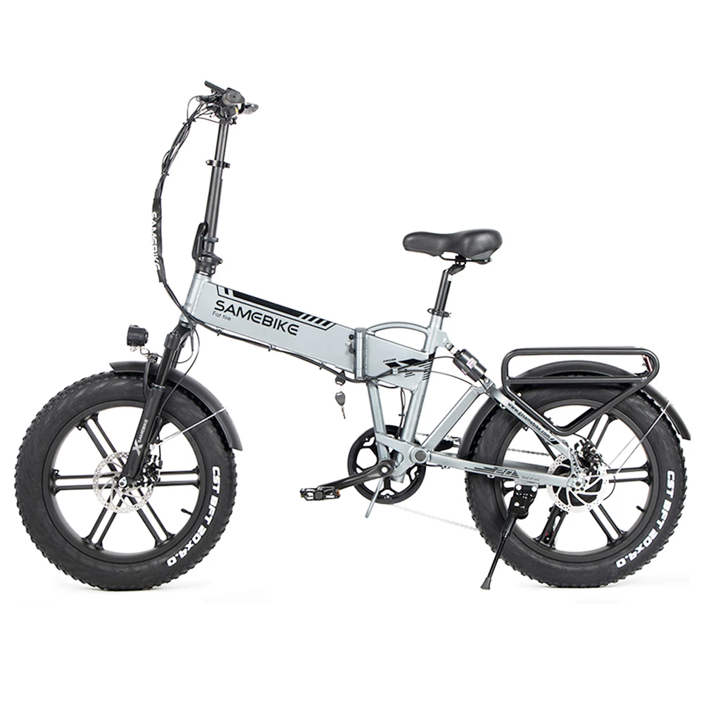 SAMEBIKE XWLX09 20 Inches Fat Tire eBike 500W All Terrain eBike 25-35km/h Max Speed 80-90km Max Mileage - Silver 5 SAMEBIKE XWLX09 20 Inches Fat Tire eBike 500W All Terrain eBike 25-35km/h Max Speed 80-90km Max Mileage - Silver - Image 3