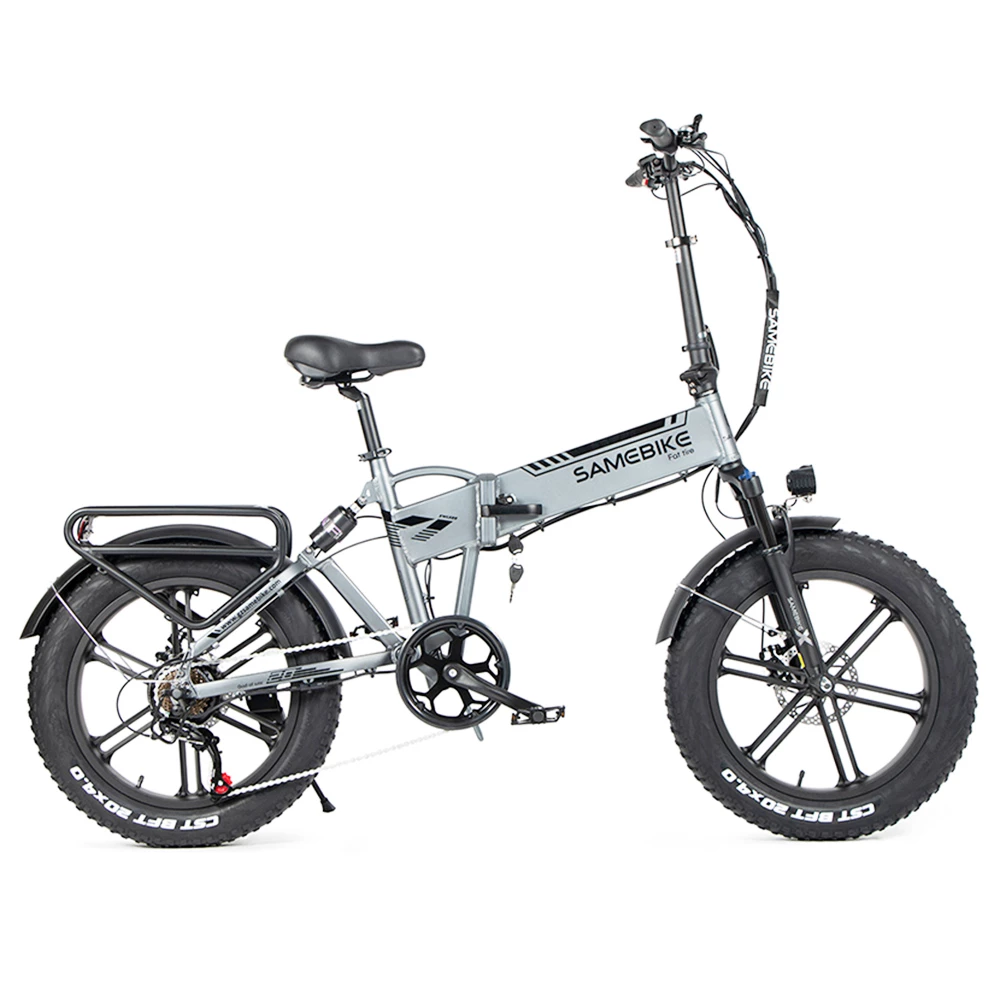 SAMEBIKE XWLX09 20 Inches Fat Tire eBike 500W All Terrain eBike 25-35km/h Max Speed 80-90km Max Mileage - Silver 6 SAMEBIKE XWLX09 20 Inches Fat Tire eBike 500W All Terrain eBike 25-35km/h Max Speed 80-90km Max Mileage - Silver - Image 4