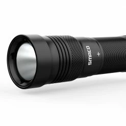SMACO LED Flashlight IPX8 Waterproof for Diving Outdoor Activities - Black 8 SMACO LED Flashlight IPX8 Waterproof for Diving Outdoor Activities - Black -Sports Shop SMACO LED Flashlight IPX8 Waterproof for Diving Black 500456 2