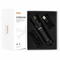 SMACO LED Flashlight IPX8 Waterproof for Diving Outdoor Activities - Black 9 SMACO LED Flashlight IPX8 Waterproof for Diving Outdoor Activities - Black -Sports Shop SMACO LED Flashlight IPX8 Waterproof for Diving Black 500456 3