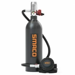 SMACO S400 1L Mini Scuba Diving Tank with DOT Certified 15-20 Minutes Using Time 1L Portable Bag - Black 5 SMACO S400 1L Mini Scuba Diving Tank with DOT Certified 15-20 Minutes Using Time 1L Portable Bag - Black -Sports Shop SMACO S400 1L Mini Scuba Diving Tank with DOT Certified Black 500450 0
