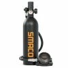SMACO S400 Plus 1L Mini Scuba Diving Tank for 15-20 Minutes Using Time Lightweight and Portable Diving Set - Black -Sports Shop SMACO S400 Plus 1L Mini Scuba Diving Tank for 15 20 Minutes Black 500453 0