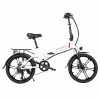 Samebike 20LVXD30-II Folding Electric Moped Bike 20'' Tire 48V 350W Motor 10Ah Battery 30km/h Max Speed - White -Sports Shop Samebike 20LVXD30 II Folding Electric Moped Bike white 513295 0