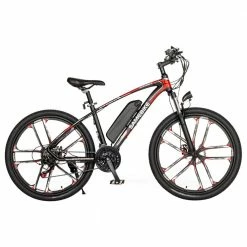 SAMEBIKE MY-SM26 8Ah 350W 48V 26inch Electric Bike 30km/h Top Speed 80km Mileage Range Max Load 150kg - Black -Sports Shop Samebike MY SM26 Moped Electric Bike 350W Motor Black 507594 3
