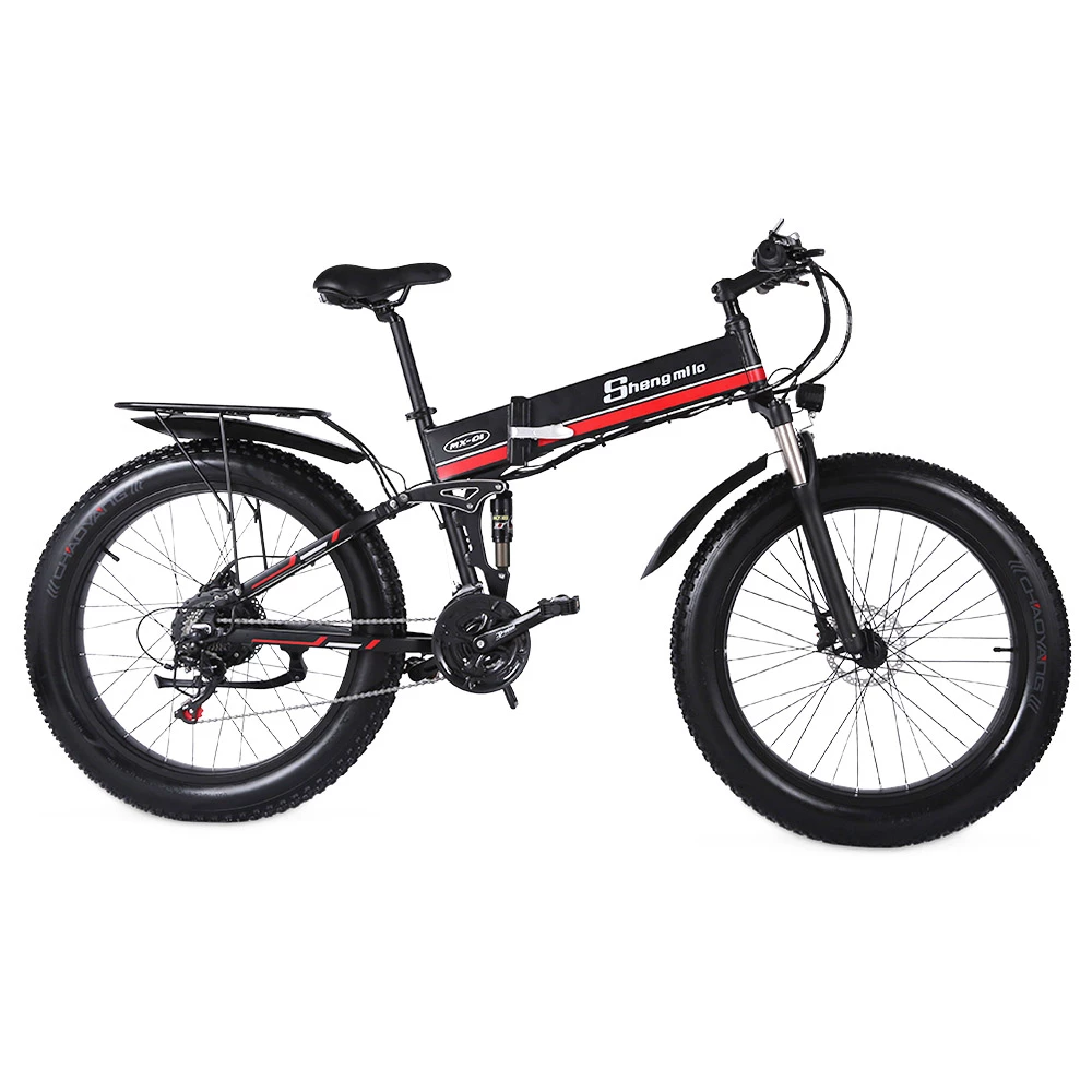 Shengmilo MX01 26 Inches Fat Tire Electric Bike 12 Magnetic Booster Bicycle 1000W 7-Speed Shimano for Snow Mountain 3 Shengmilo MX01 26 Inches Fat Tire Electric Bike 12 Magnetic Booster Bicycle 1000W 7-Speed Shimano for Snow Mountain