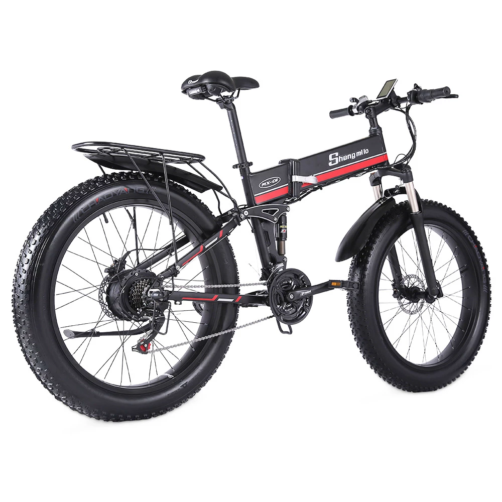 Shengmilo MX01 26 Inches Fat Tire Electric Bike 12 Magnetic Booster Bicycle 1000W 7-Speed Shimano for Snow Mountain 4 Shengmilo MX01 26 Inches Fat Tire Electric Bike 12 Magnetic Booster Bicycle 1000W 7-Speed Shimano for Snow Mountain - Image 2