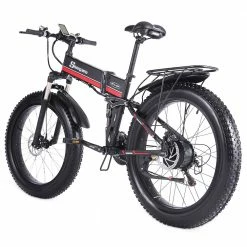 Shengmilo MX01 26 Inches Fat Tire Electric Bike 12 Magnetic Booster Bicycle 1000W 7-Speed Shimano for Snow Mountain 10 Shengmilo MX01 26 Inches Fat Tire Electric Bike 12 Magnetic Booster Bicycle 1000W 7-Speed Shimano for Snow Mountain -Sports Shop Shengmilo MX01 E bike Magneto Booster Bicycle Black Red 498308 2