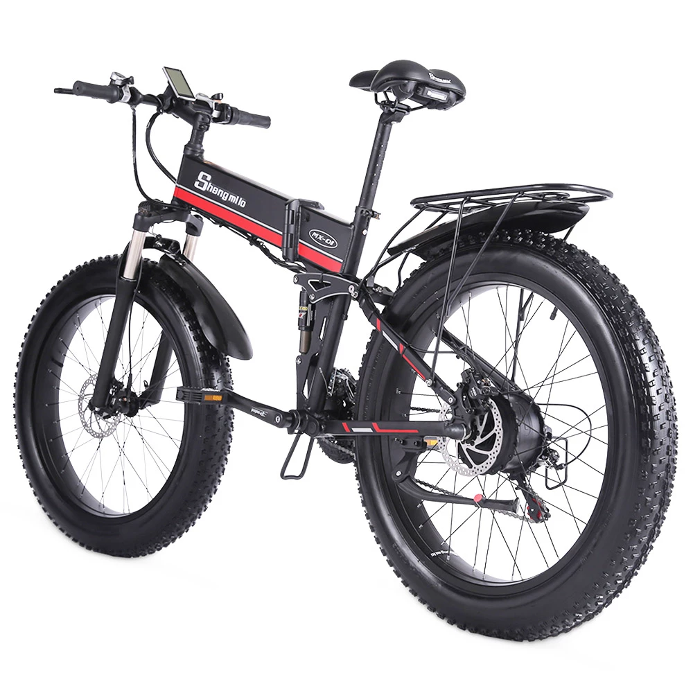 Shengmilo MX01 26 Inches Fat Tire Electric Bike 12 Magnetic Booster Bicycle 1000W 7-Speed Shimano for Snow Mountain 5 Shengmilo MX01 26 Inches Fat Tire Electric Bike 12 Magnetic Booster Bicycle 1000W 7-Speed Shimano for Snow Mountain - Image 3