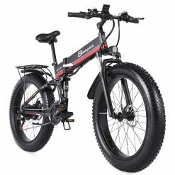 Shengmilo MX01 26 Inches Fat Tire Electric Bike 12 Magnetic Booster Bicycle 1000W 7-Speed Shimano for Snow Mountain 11 Shengmilo MX01 26 Inches Fat Tire Electric Bike 12 Magnetic Booster Bicycle 1000W 7-Speed Shimano for Snow Mountain -Sports Shop Shengmilo MX01 E bike Magneto Booster Bicycle Black Red 498308 3