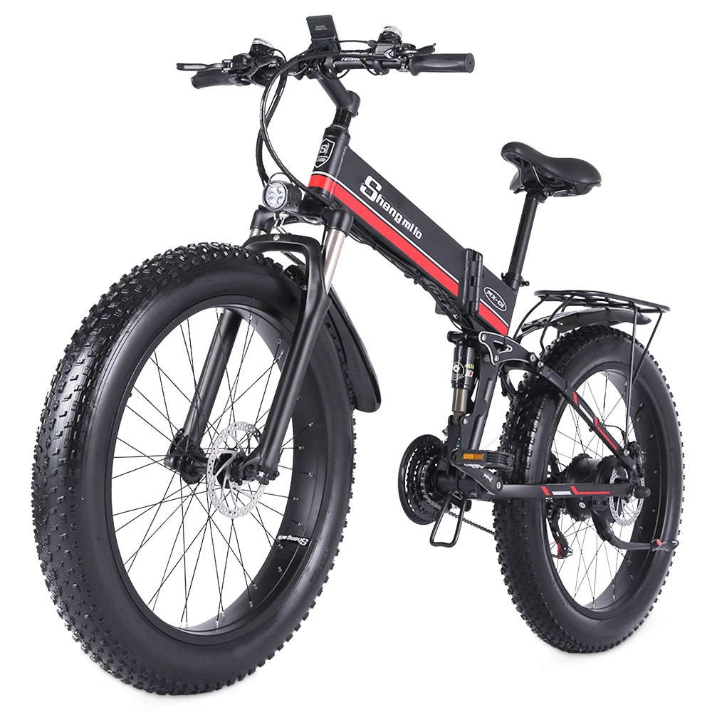 Shengmilo MX01 26 Inches Fat Tire Electric Bike 12 Magnetic Booster Bicycle 1000W 7-Speed Shimano for Snow Mountain 7 Shengmilo MX01 26 Inches Fat Tire Electric Bike 12 Magnetic Booster Bicycle 1000W 7-Speed Shimano for Snow Mountain - Image 5