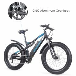 Shengmilo MX03 1000W 48V 17Ah 26 Inch E-bike 40km/h Max Speed 40-50km Mileage Range 180kg Max Load Electric Bike - Black -Sports Shop Shengmilo MX03 1000W 48V 17Ah 26 Inch E bike Black 498314 5