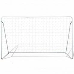 Soccer Goal Post Net Set Steel 240 x 90 x 150 cm -Sports Shop Soccer Goal Post Net Set Steel 240 x 90 x 150 cm 432976 1