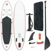 Stand Up Paddle Board Set SUP Surfboard Inflatable Red and White -Sports Shop Stand Up Paddle Board Set SUP Surfboard Inflatable Red and White 489816 0