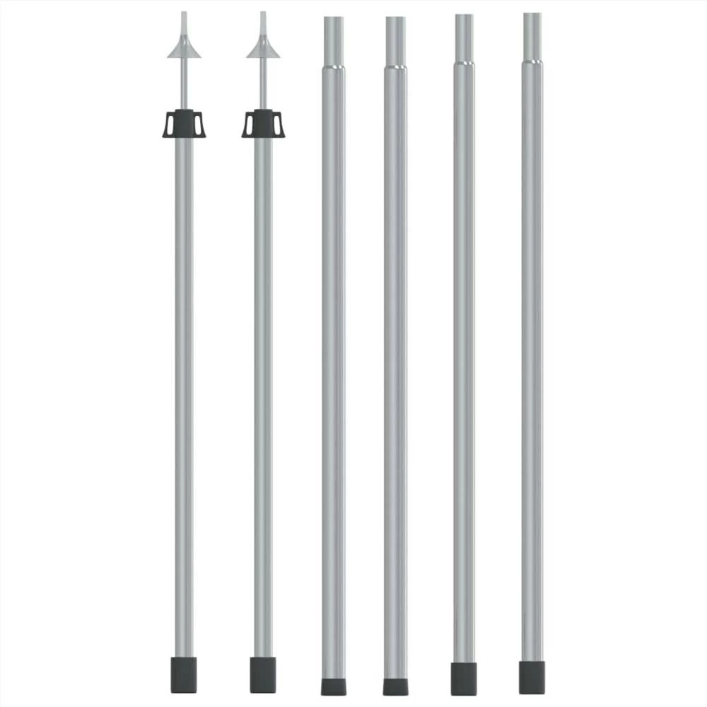 Telescopic Tarp Poles with Length of 102-260 cm 2 pcs Aluminum 3 Telescopic Tarp Poles with Length of 102-260 cm 2 pcs Aluminum