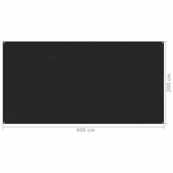 Tent Carpet 200x400 cm Black -Sports Shop Tent Carpet 200x400 cm Black 462588 3