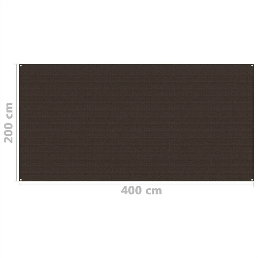 Tent Carpet 200x400 cm Brown 6 Tent Carpet 200x400 cm Brown - Image 4