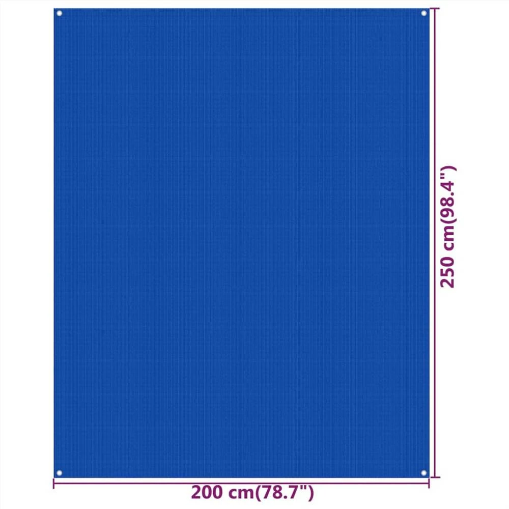 Tent Carpet 250x200 cm Blue HDPE 6 Tent Carpet 250x200 cm Blue HDPE - Image 4