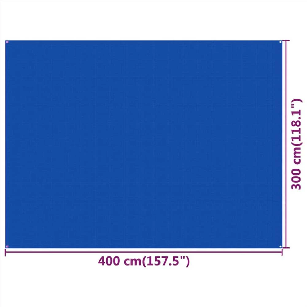 Tent Carpet 300x400 cm Blue HDPE 6 Tent Carpet 300x400 cm Blue HDPE - Image 4