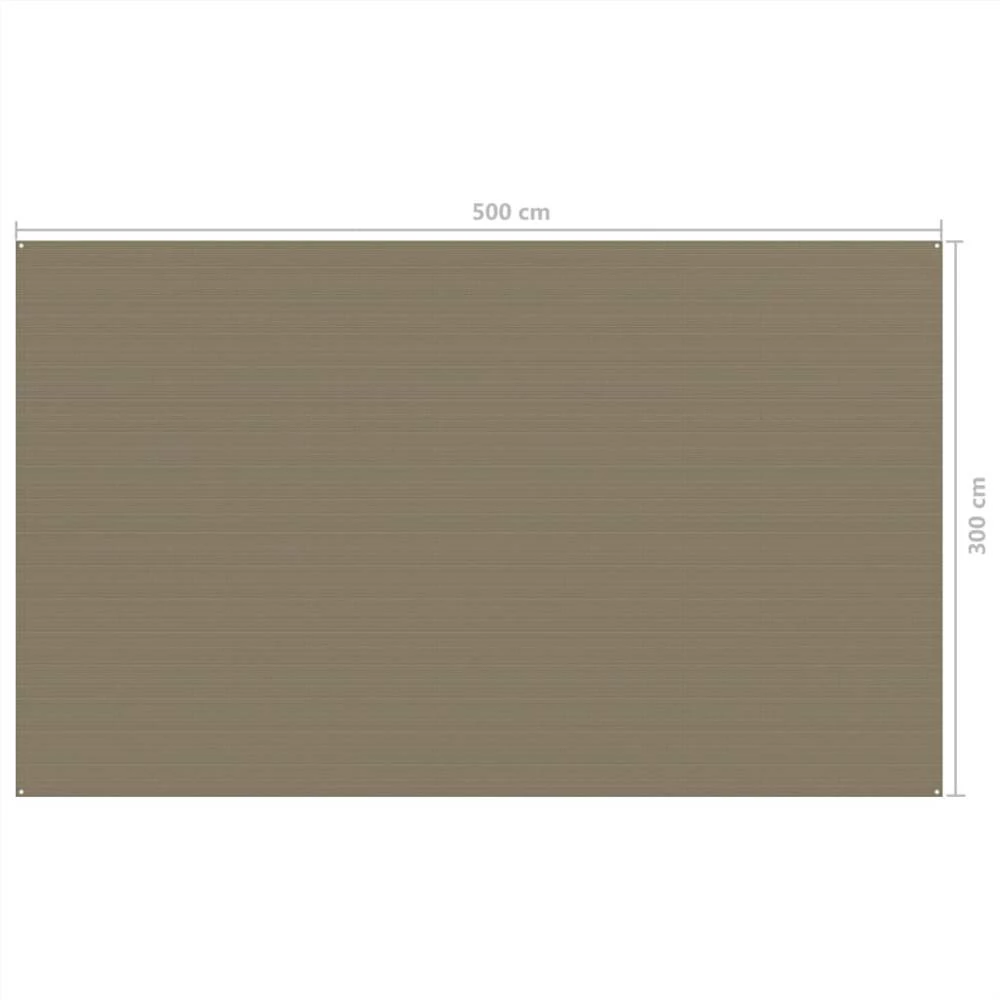 Tent Carpet 300x500 cm Taupe 6 Tent Carpet 300x500 cm Taupe - Image 4