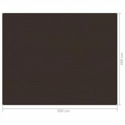 Tent Carpet 400x500 cm Brown 9 Tent Carpet 400x500 cm Brown -Sports Shop Tent Carpet 400x500 cm Brown 462595 3