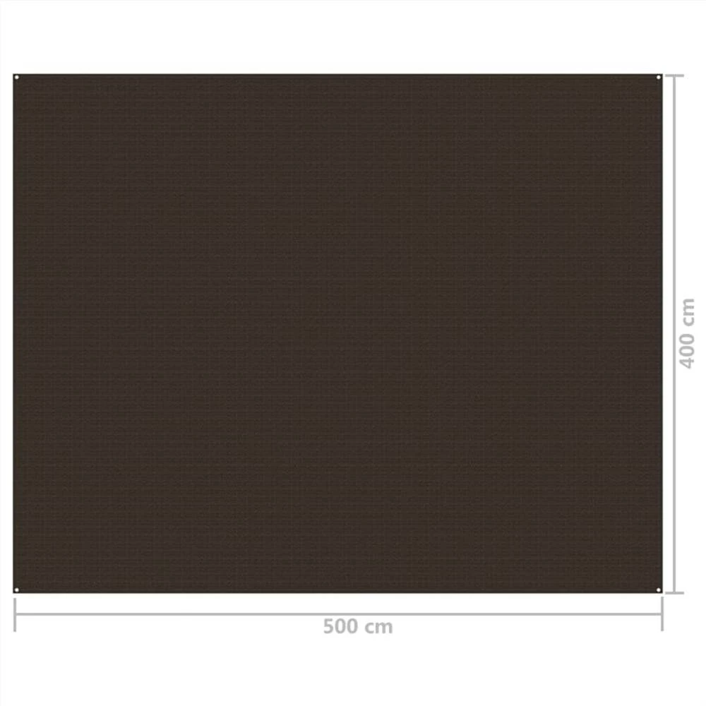 Tent Carpet 400x500 cm Brown 6 Tent Carpet 400x500 cm Brown - Image 4