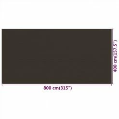 Tent Carpet 400x800 cm Brown HDPE -Sports Shop Tent Carpet 400x800 cm Brown HDPE 508913 3