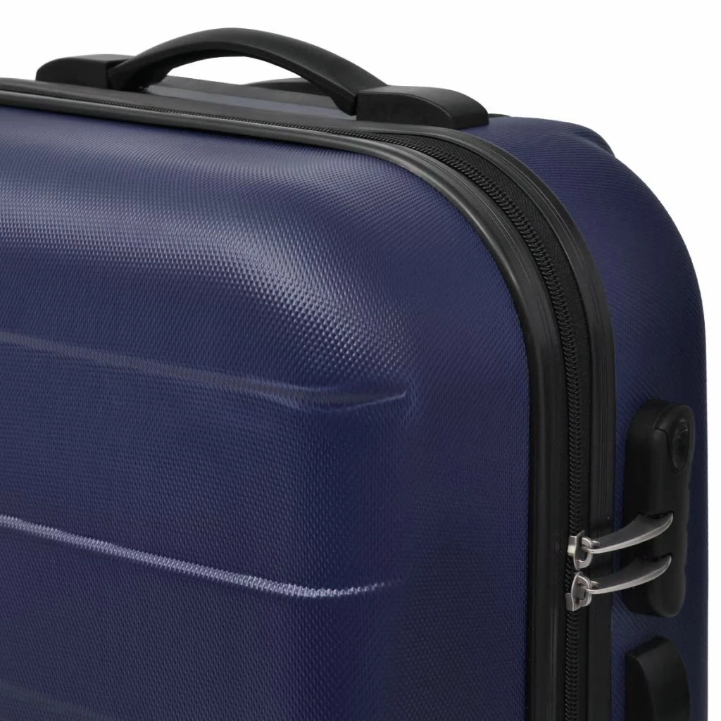 Three Piece Hardcase Trolley Set Blue 6 Three Piece Hardcase Trolley Set Blue - Image 4