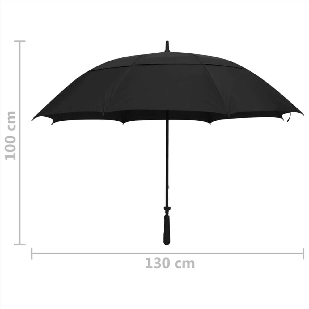 Umbrella Black 130cm 8 Umbrella Black 130cm - Image 6