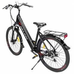 WELKIN WKEM002 Electric Bicycle 27.5*1.95 Inch Tires City Bike 250W Brushless Motor 25Km/h Max Speed 36V 10.4Ah Battery 120KG Max Load - Black -Sports Shop WELKIN WKEM002 Electric Bicycle 350W City Bike Black 505893 2